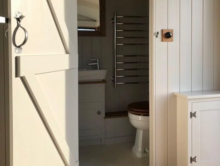 Shepherd's hut toilet