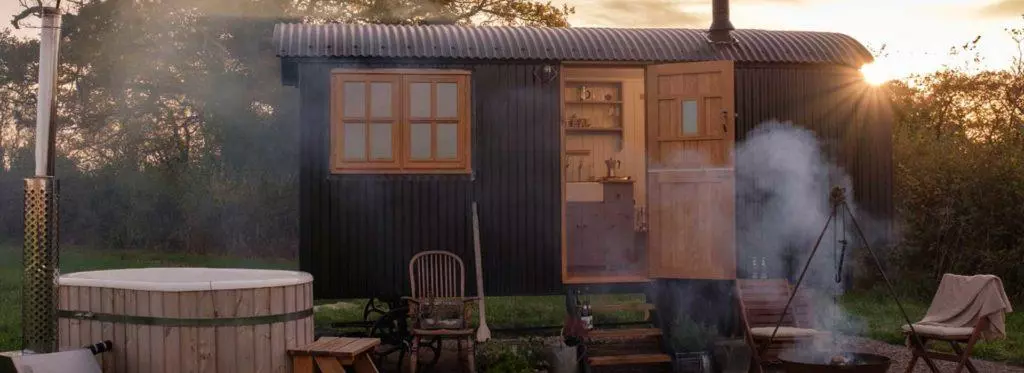 Uses for shepherd's huts: Guest Huts