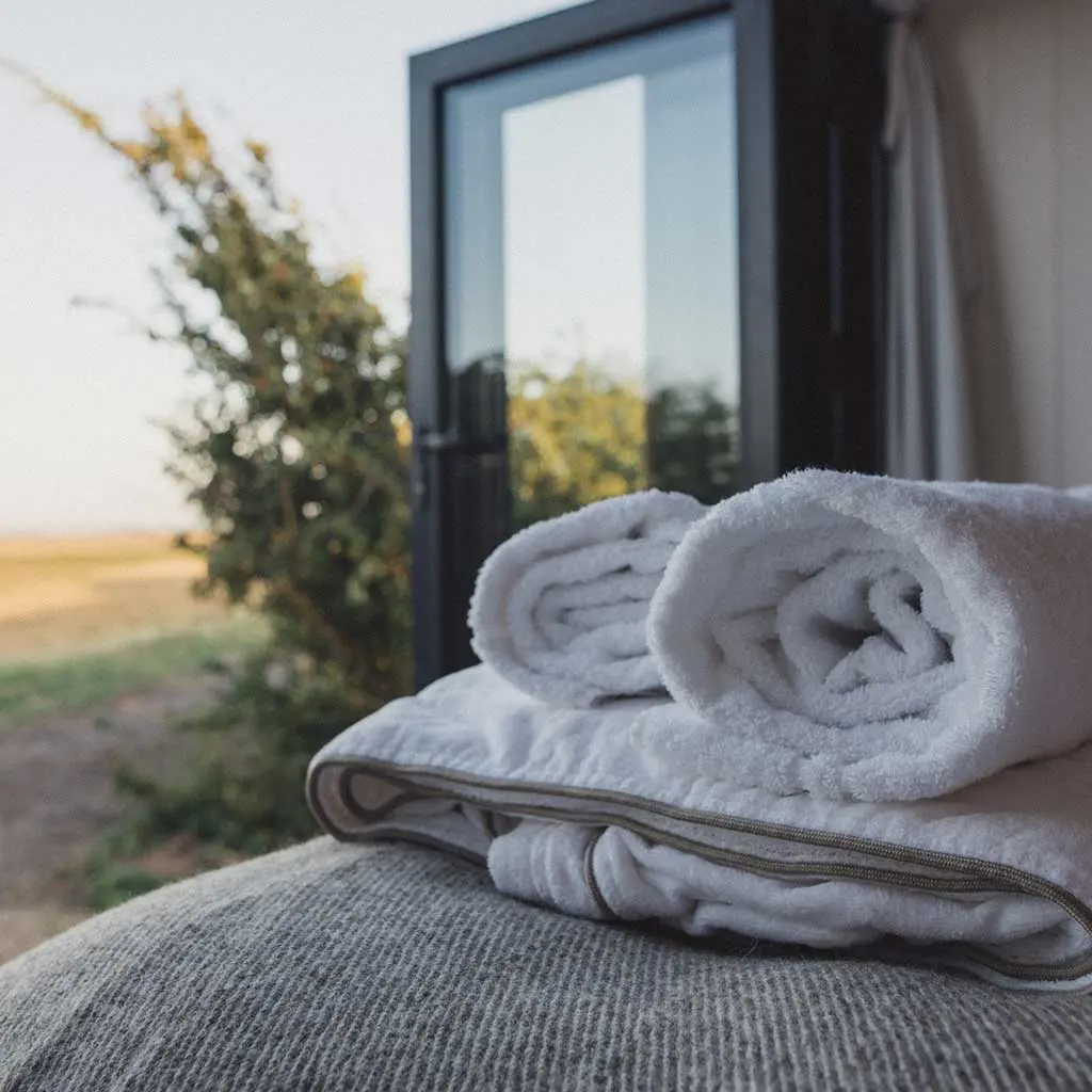 Shepherd's hut glamping business