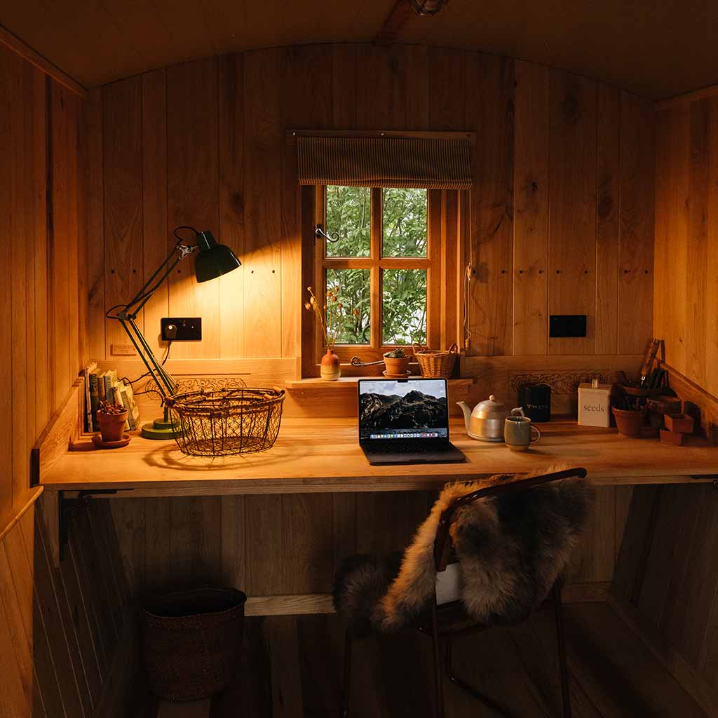 Shepherd's hut garden office or studio