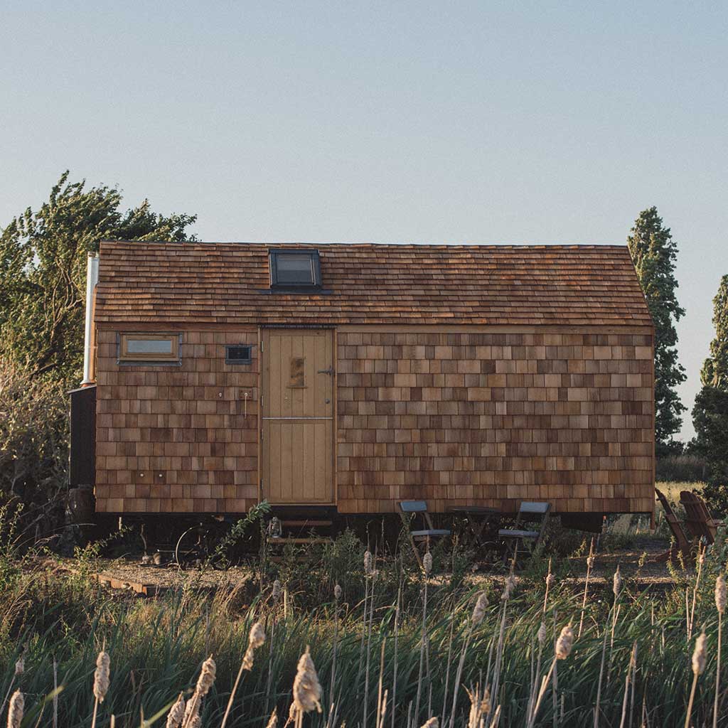 Quirky spaces shepherd's hut exterior