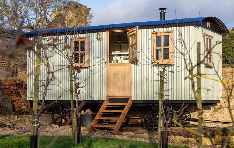 West Ayton Shepherd’s Hut ‘Wrinkly Tin’
