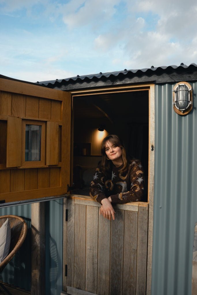 Plankbridge shepherd's hut at Tokenhill Dorset