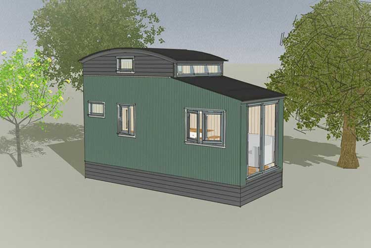 The Plankbridge Sixpenny Hut House drawing