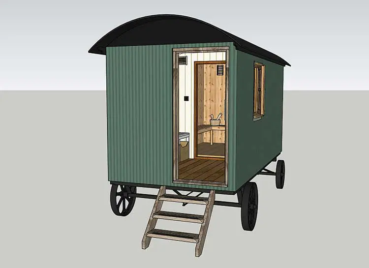 Sauna Snug CAD drawing