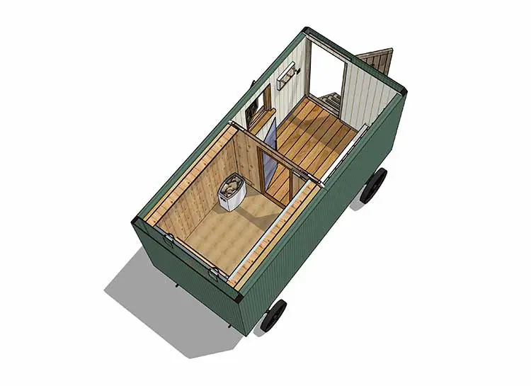 Sauna Snug CAD drawing