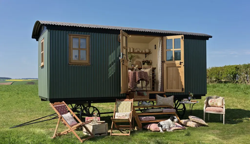 Plankbridge Weekender Shepherd's Hut, styled by Susie Watson